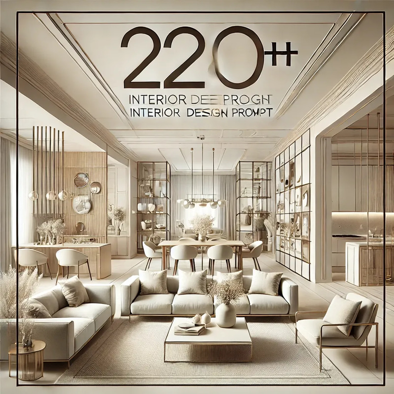 220++ InteriorDesign prompt 2025 - Immersive AI-Powered Interior Design Prompts for Creative Professionals and Innovators