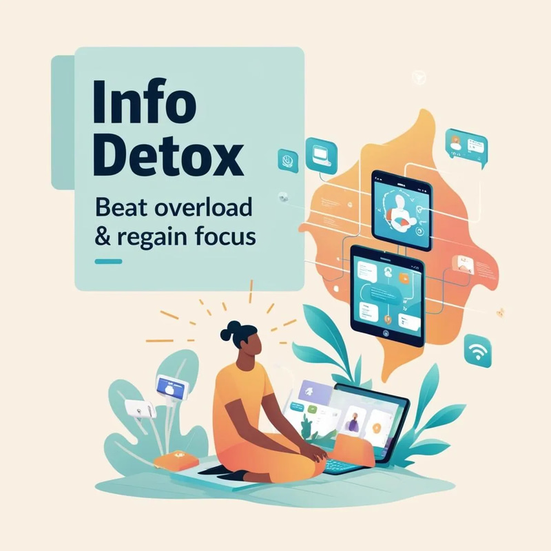 Info Detox - Beat Overload & Regain Focus - Practical Self-Help Guide to Mental Clarity and Productivity