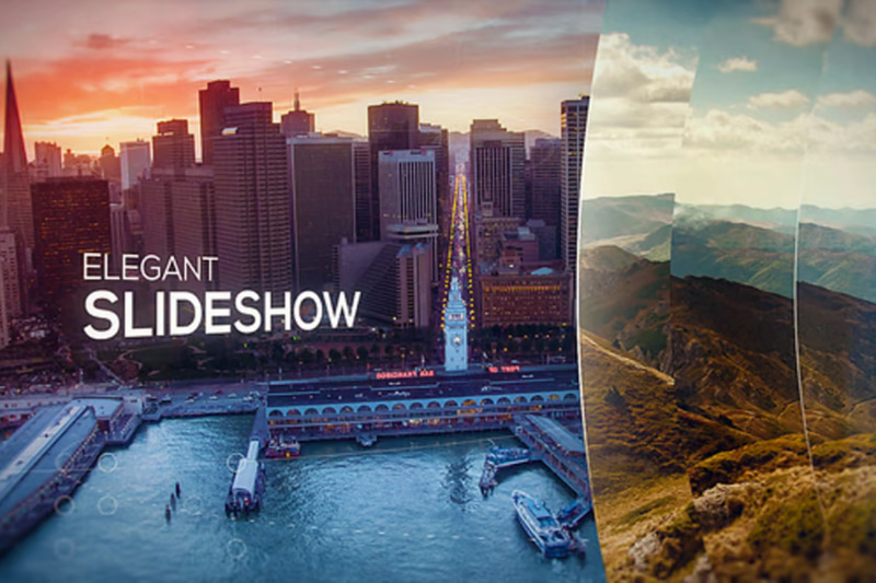 Elegant Slideshow Stylish Motion Reel - Refined Video Opener Template for Creative Presentations and Brand Storytelling