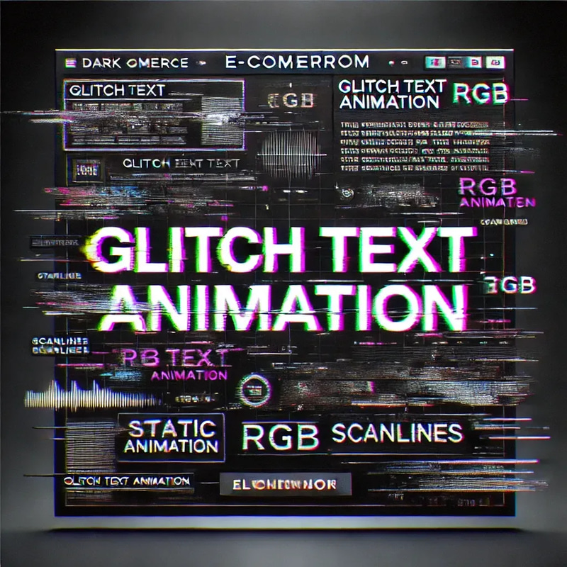 Glitch Text Animation - Dynamic AI Studio Video Animation for Creative Motion Graphics and Digital Storytelling