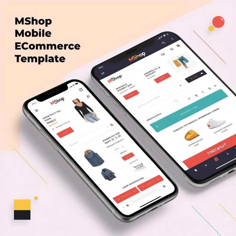 Mshop Mobile eCommerce Template - Sleek Responsive Theme for Mobile Shopping and Online Stores