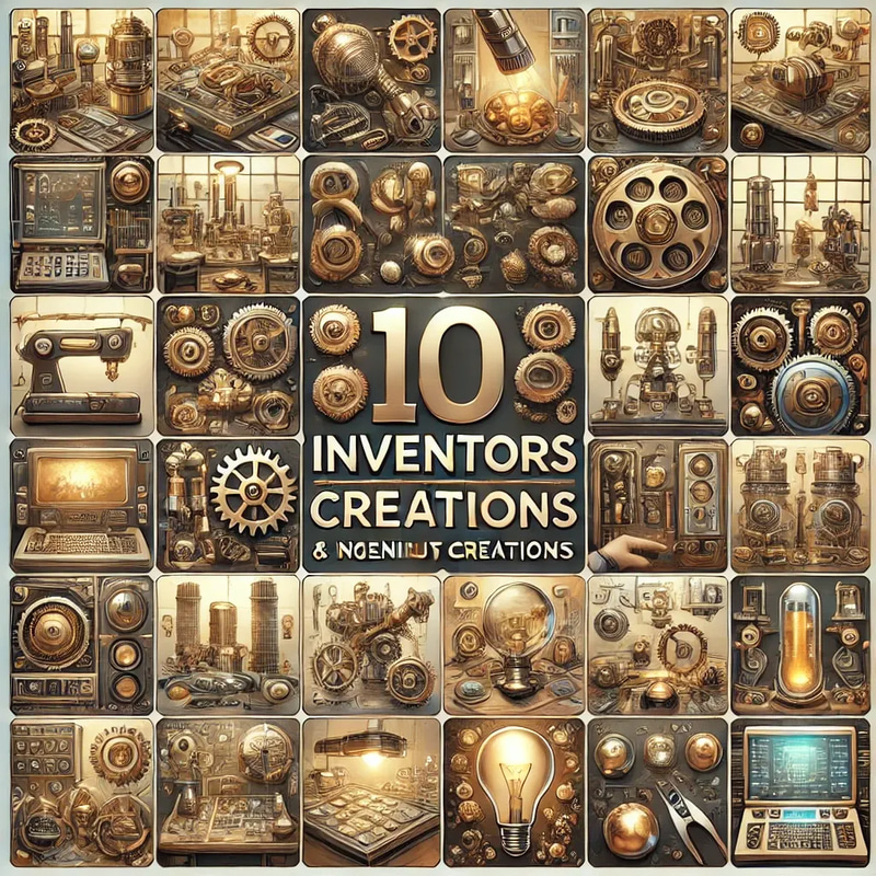 10 Inventors & Ingenious Creations - Cinematic AI Video Prompts for Creative Storytelling and Filmmakers