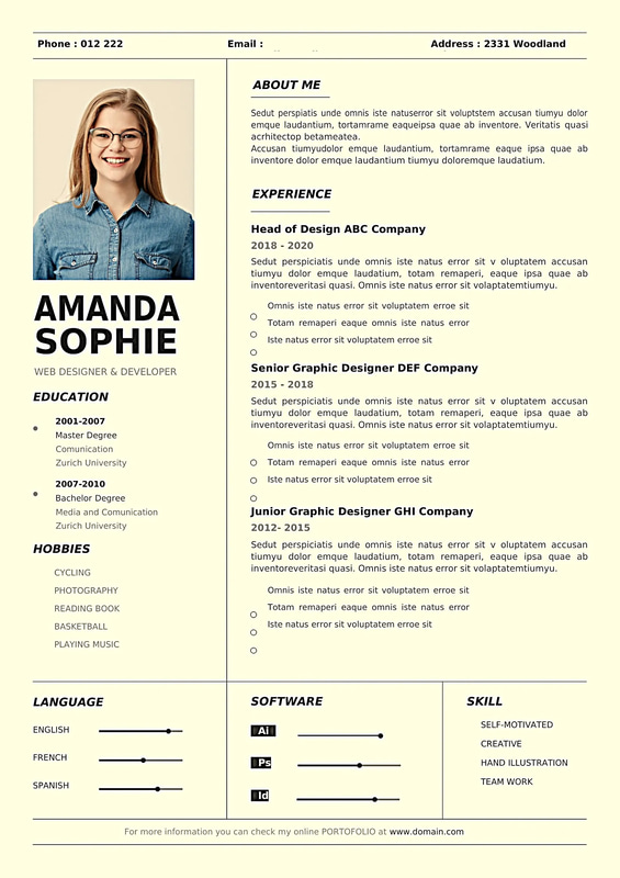 Minimalist Resume Design - AI, PDF, Word - Sleek Professional CV Templates for Career Growth and Impact