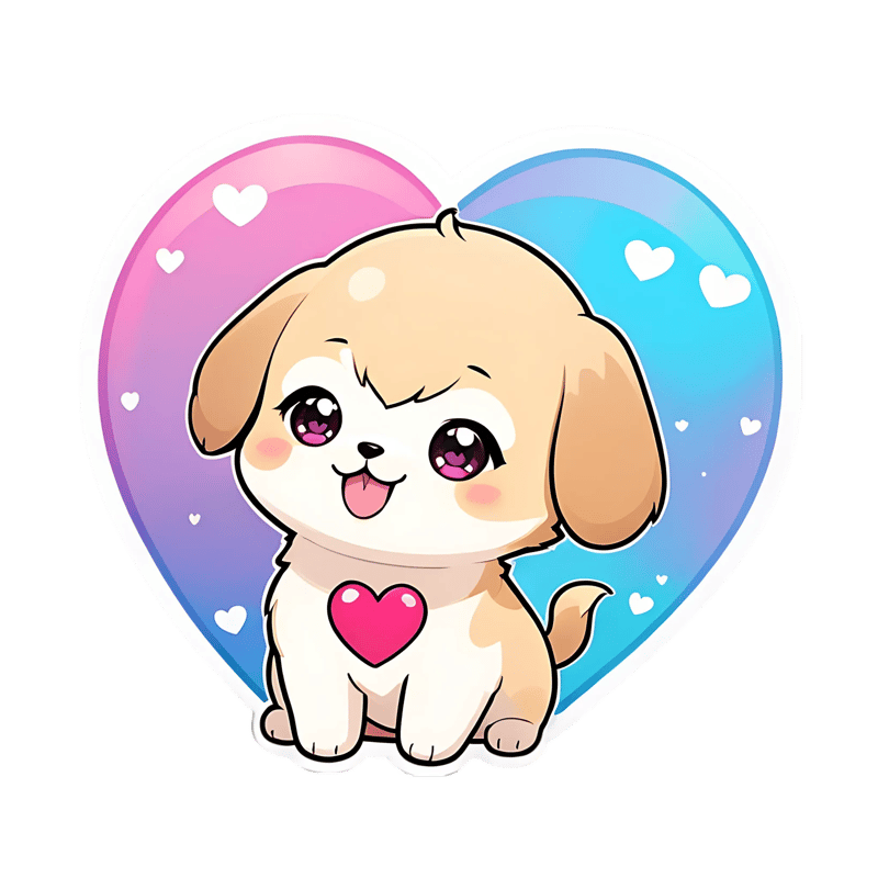 50 Heart Vibes Love Sticker Set 1 - Vibrant Romantic Stickers for Personal and Creative Projects