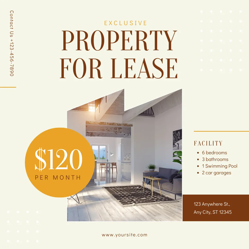 UrbanStay Minimal Lease IG Template - Clean, Professional Lease Agreement Template for Commercial & Residential Use