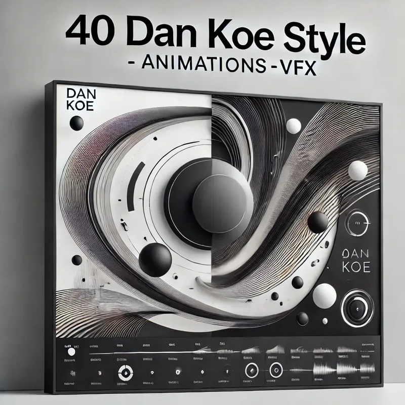 40 Dan Koe Style - Animations VFX - Cinematic AI-Enhanced Visual Effects for Dynamic Video Creators