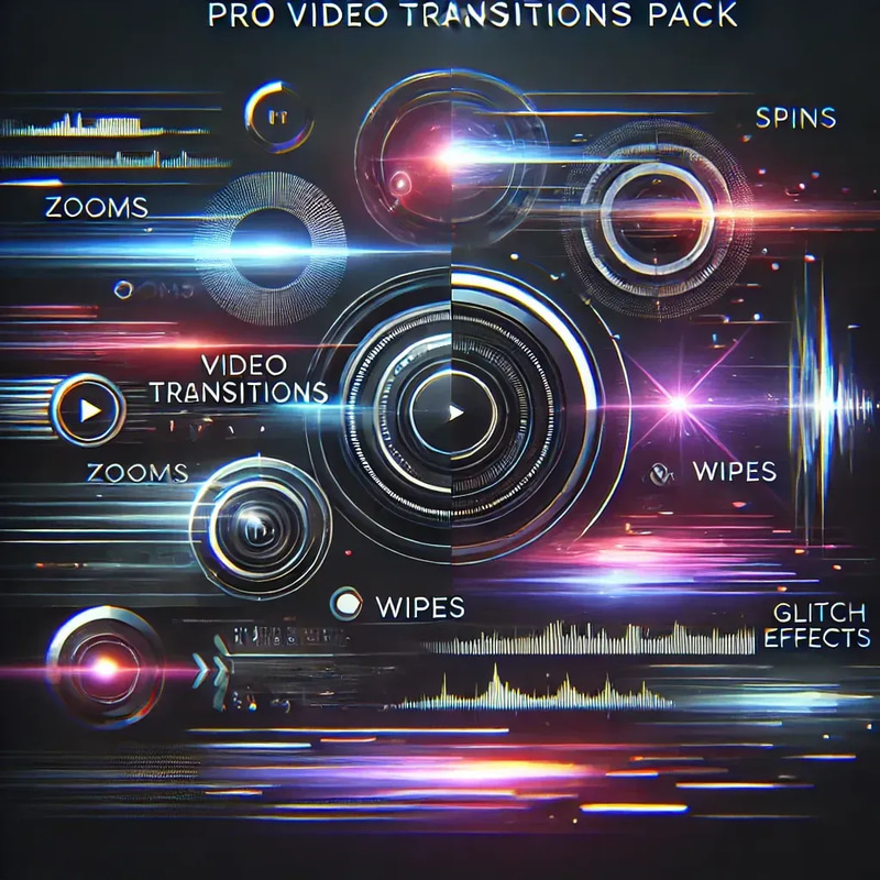 Pro Video Transitions Preset Pack - Cinematic AI-Enhanced Broadcast Transitions for Streamlined Video Production