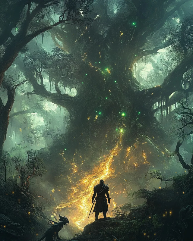 Gatekeeper Guardian of the Abyss - Epic Fantasy Art for Immersive Storytelling and Game Design