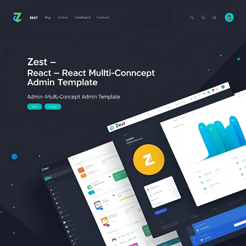 Zest React Multi Concept Admin Template - Modern React Dashboard UI Kit for Developers and Businesses