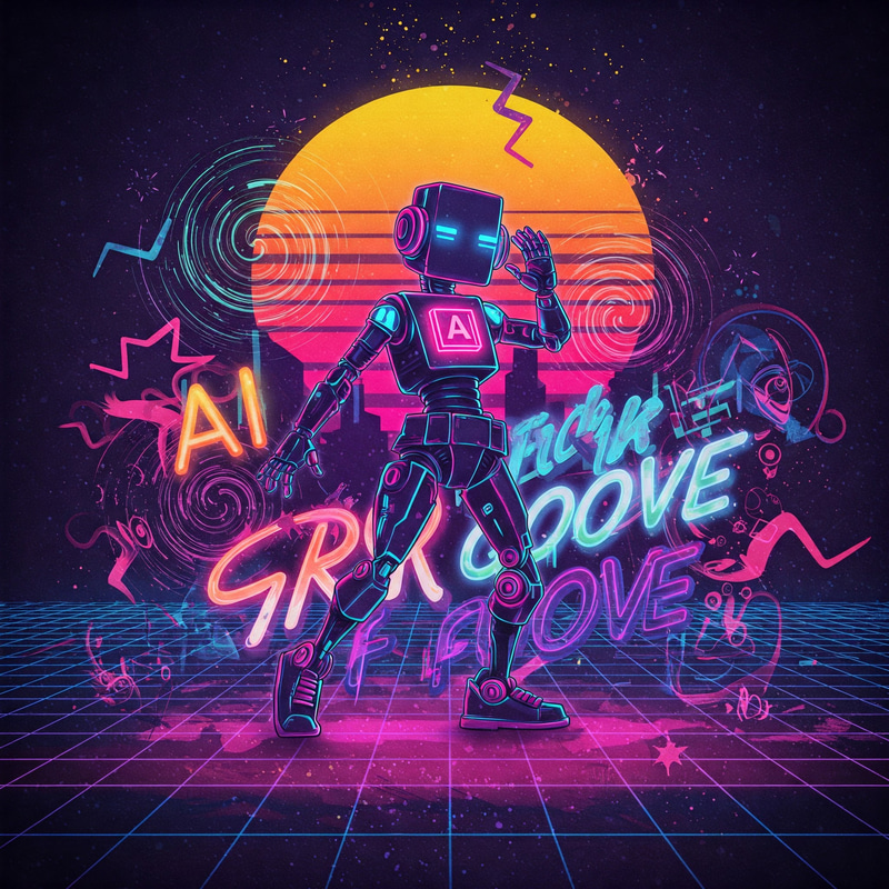 Funky - AI Retro Groove Theme - Vibrant AI-Generated Retro Music for Creative Studios & Content Makers