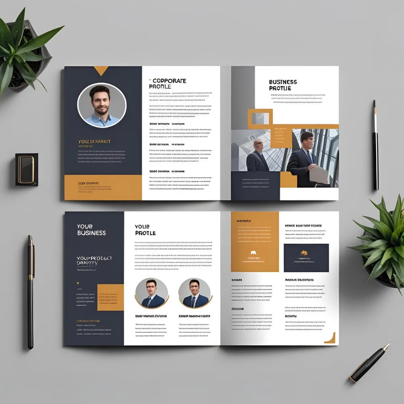 Business Profile Brochure - Corporate Design - Professional Brochure Template for Impactful Brand Presentations and Client Engagement