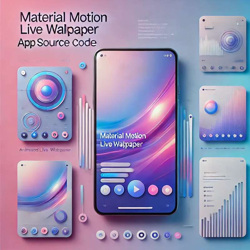 Material Motion Live Wallpaper App Source Code - Dynamic Mobile App Framework for Engaging Animated Backgrounds
