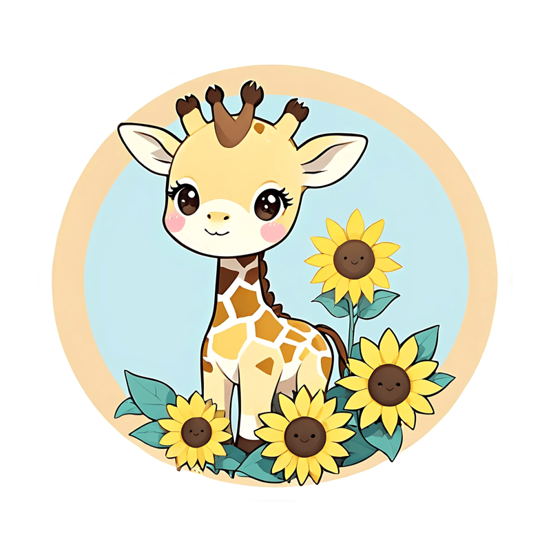 25+ Sweet Pals Baby Collection - Adorable Animal Stickers for Creative Personal and Professional Use