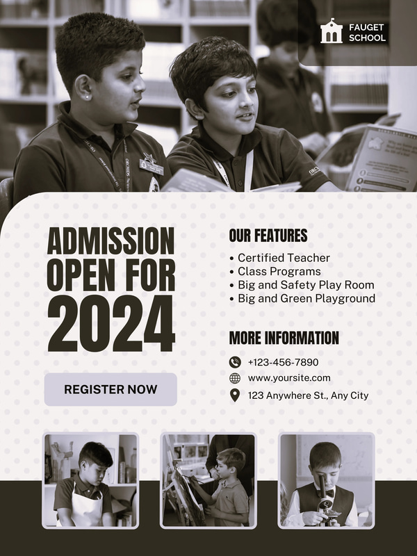 Minimalist Admission Poster - Maroon & Yellow Design - Clean School & Enrollment Template for Professional Education Campaigns