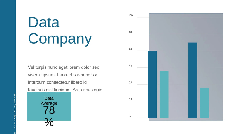 Corporate Profile White Blue Slides - Clean, Professional Presentation Templates for Business Success