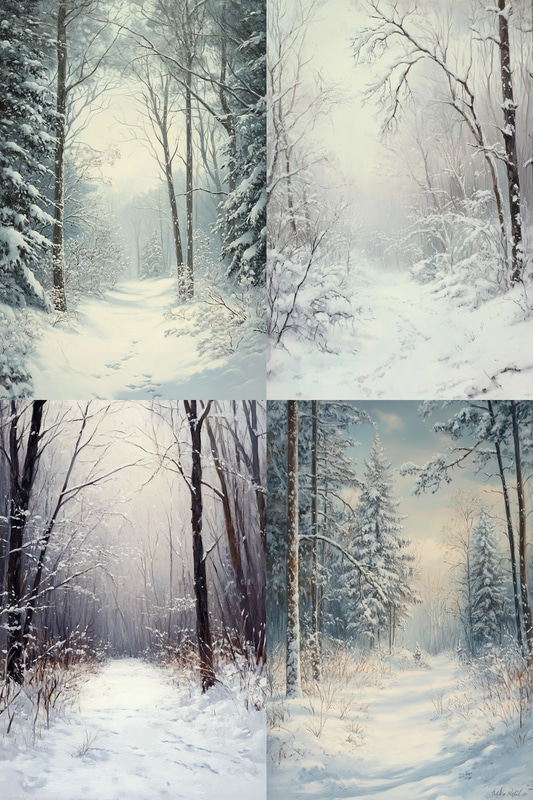 Post-Snowfall Calm - Serene Winter Landscape Art for Tranquil Spaces and Seasonal Decor