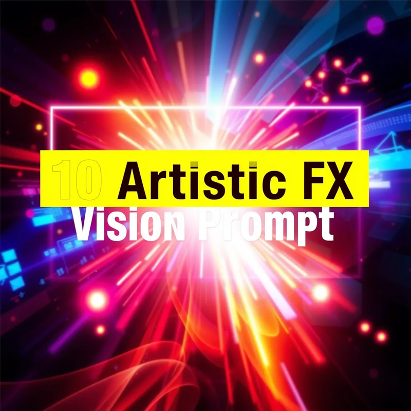 10 Artistic FX Vision Prompt Bundle - Creative AI Video Prompts for Dynamic Visual Storytelling and Filmmakers