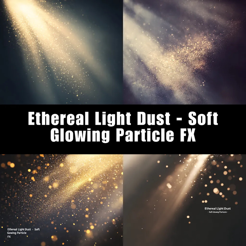 Ethereal Light Dust - Soft Glowing Particle FX - Cinematic Motion Graphics Overlays for Filmmakers and Creators