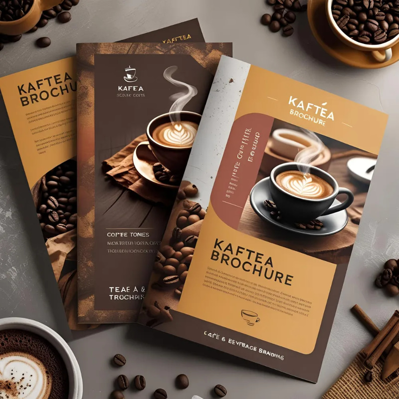Kaftea Brochure - Cafe & Beverage Branding - Multipurpose Promo Kit for Marketing Professionals and Coffee Brands