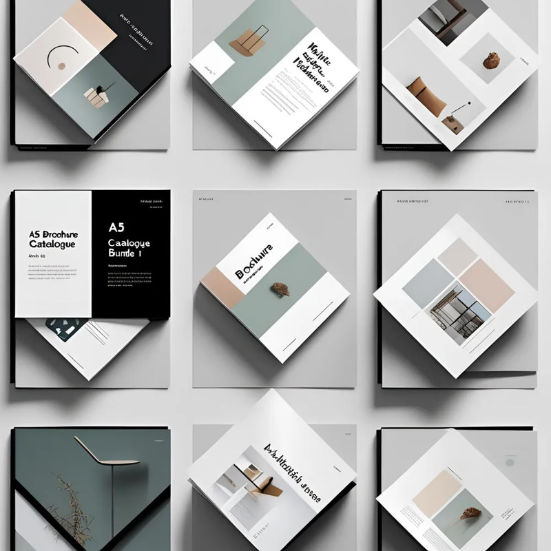A5 Brochure Catalogue Bundle Volume I - Versatile Marketing Templates for Professional Brand Promotion and Client Engagement