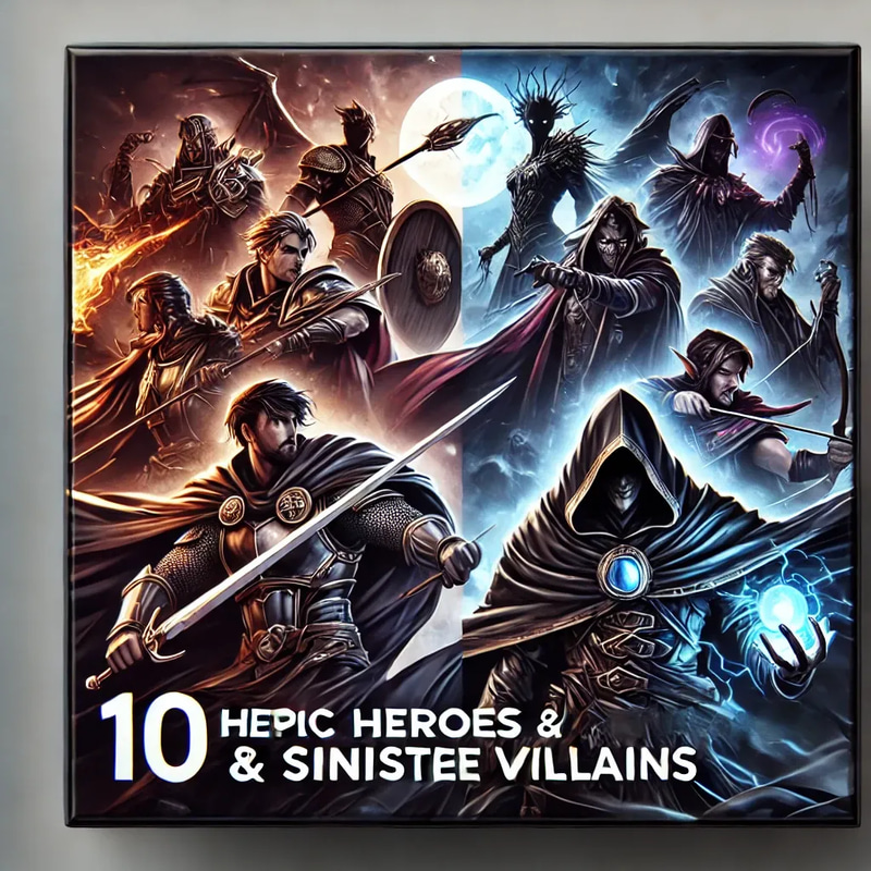 10 Epic Heroes & Sinister Villains - Dynamic AI-Generated Video Prompts for Storytellers and Creators