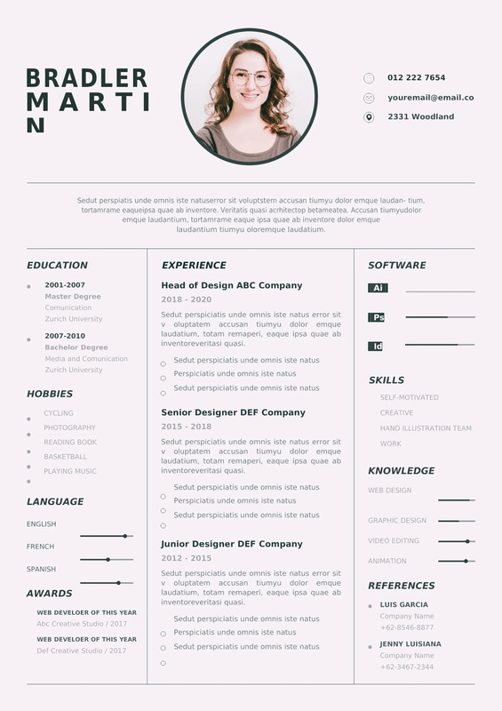 Creative Resume Layout Job Ready - Modern Professional CV Template for Impactful Career Presentations and Job Applications