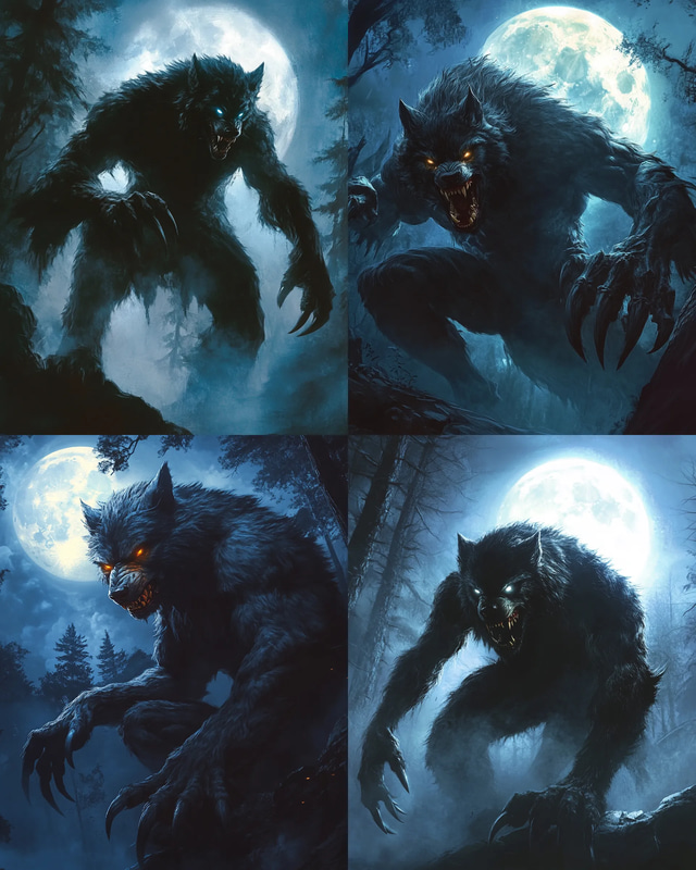 Moonrot The Howling Transformation - Dark Fantasy Art for Immersive Creative Projects and Storytelling