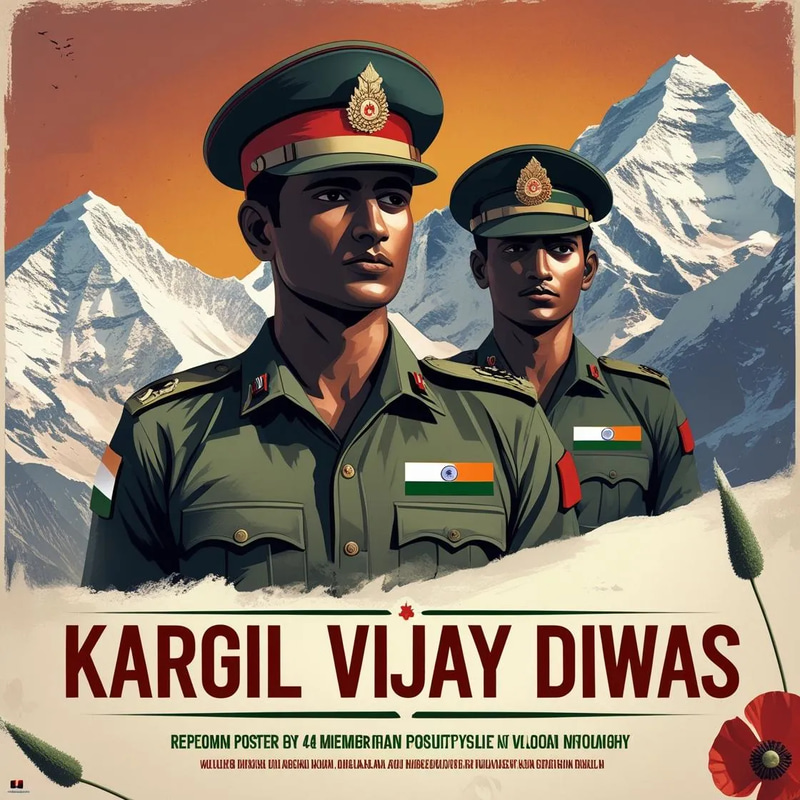 10 Kargil Vijay Diwas Posters - Patriotic Remembrance PSD Templates for Impactful Campaigns and Commemorative Branding