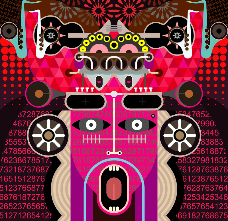 25+ Psychedelic - Trippy & Abstract Vector Pack - Vibrant Abstract Vectors for Creative Designers and Digital Art Projects