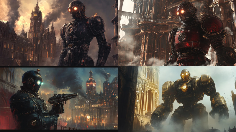 Automaton Sentinel The Iron Guard - Steampunk Fantasy Art for Creative World-Builders and Storytellers