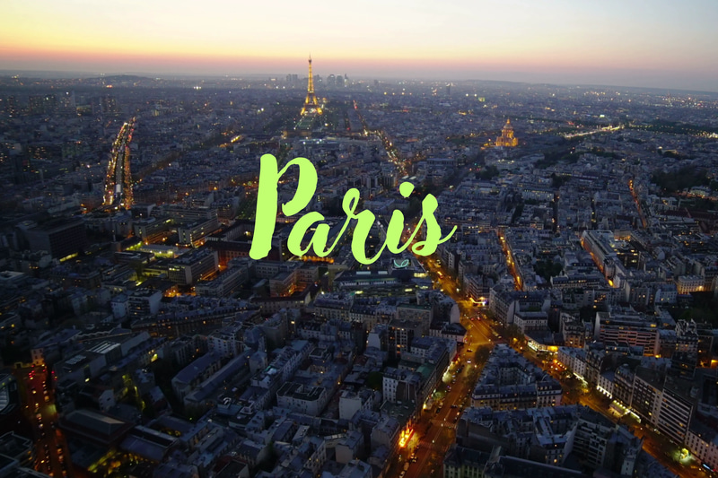 Paris City View Timelapse - Cinematic Aerial Time-Lapse and Slow Motion Stock Video for Filmmakers and Content Creators