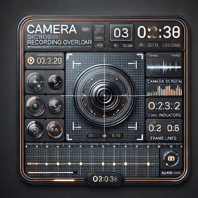 Camera Screen Recording Overlay - Dynamic AI-Enhanced Motion Graphics for Video Creators and Streamers