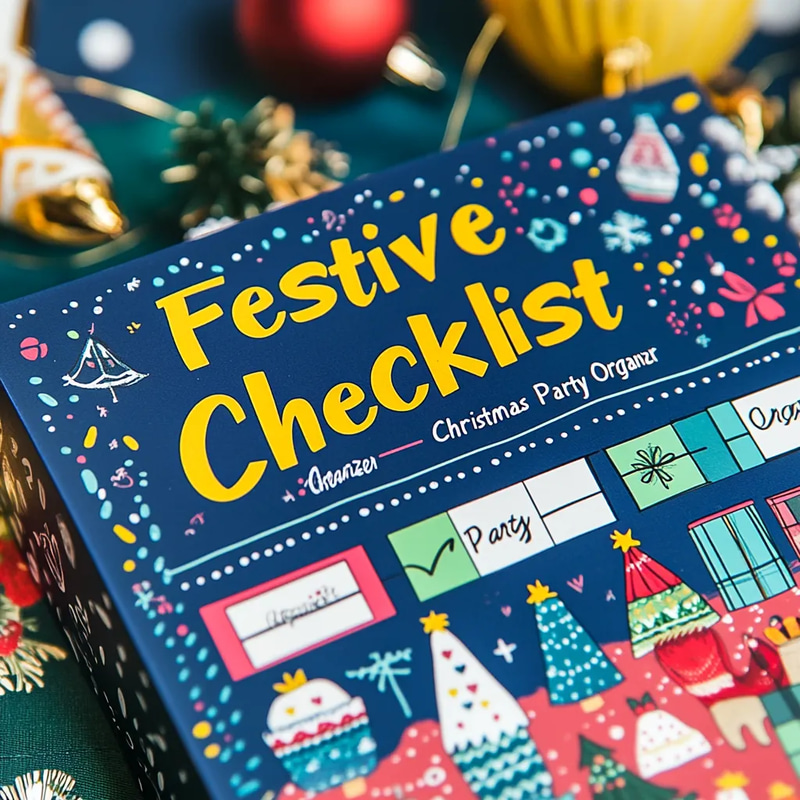 Festive Checklist Christmas Party Organizer - Streamlined Event Planning for Memorable Celebrations and Stress-Free Holiday Hosting