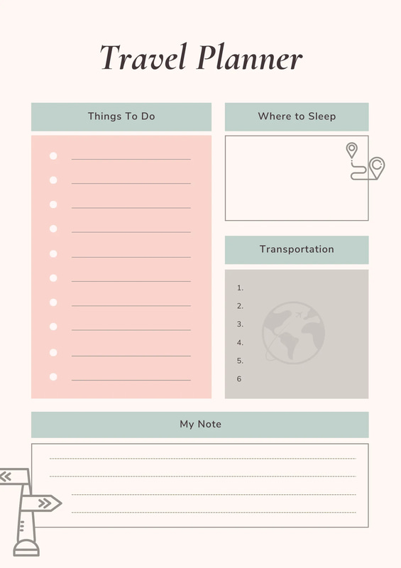 Modern Voyage Travel Planner Template - Sleek & Functional Organizer for Seamless Trip Planning and Personal Efficiency