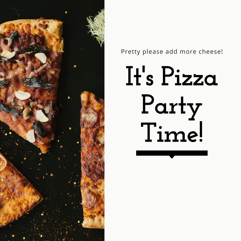 Simple Fun Pizza Party Invitation - Playful Food-Themed Invite for Memorable Celebrations and Casual Gatherings