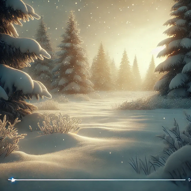 Peaceful Winter Landscape - Cinematic Nature Stock Video for Wildlife and Weather Scenes