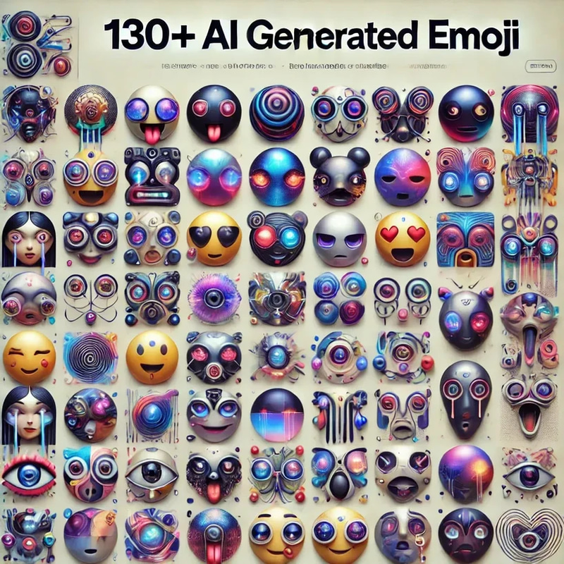 130+ AI Generated Emoji - Expressive Digital Icons for Creative Messaging & Branding