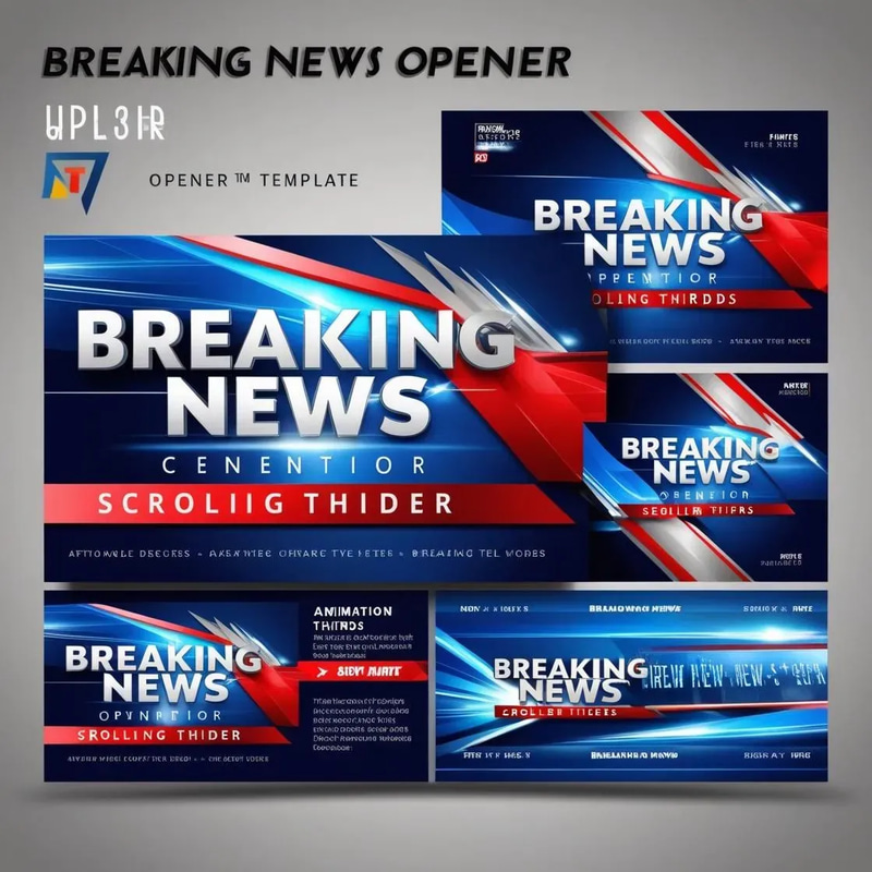 Breaking News Opener Template - Cinematic AI-Powered Broadcast Intro for Newsrooms & Media Creators 2025-2026