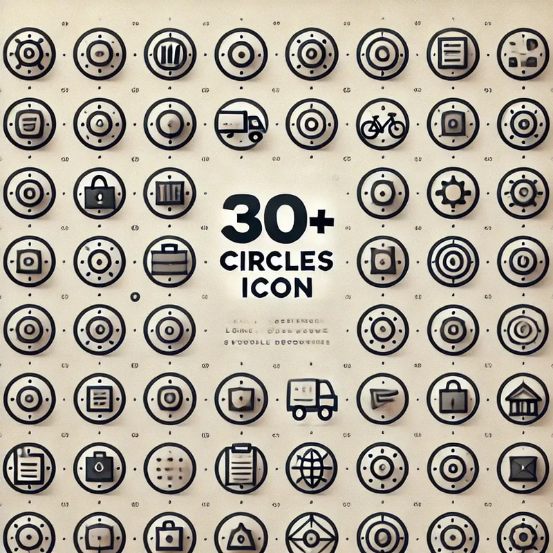 30+ Circles Icon - Versatile Modern Circle Icon Set for Designers and UI Projects 2025
