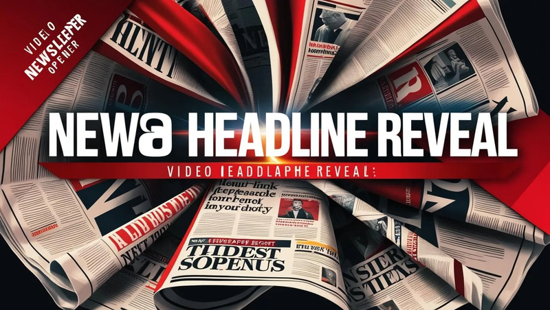 Newspaper Intro - FCPX Headline Reveal - Cinematic Video Opener Template for Creators and Storytellers
