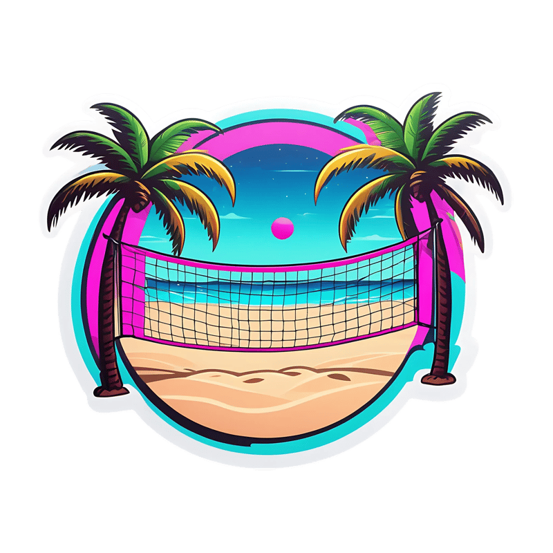 10 Beach Escape Bonfire Mini Pack - Vibrant Travel & Adventure Sticker Collection for Creators and Planners