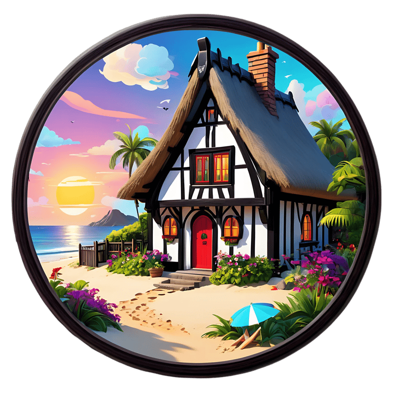 25+ Cozy Home Sticker Set - Charming Vinyl Nest Lab Castle, Home & Hut Stickers for Personal & Commercial Use