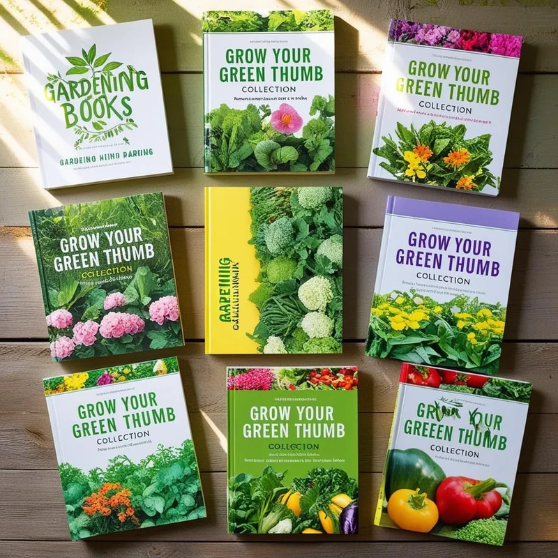 7 Gardening Books Grow Your Green Thumb Collection - Expert Guides for Home Gardeners and Plant Lovers