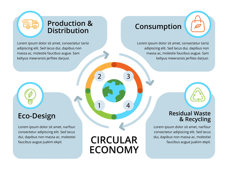 Renewable Energy Infographics Template Design - Modern Editable Infographic Templates for Sustainable Business and Education