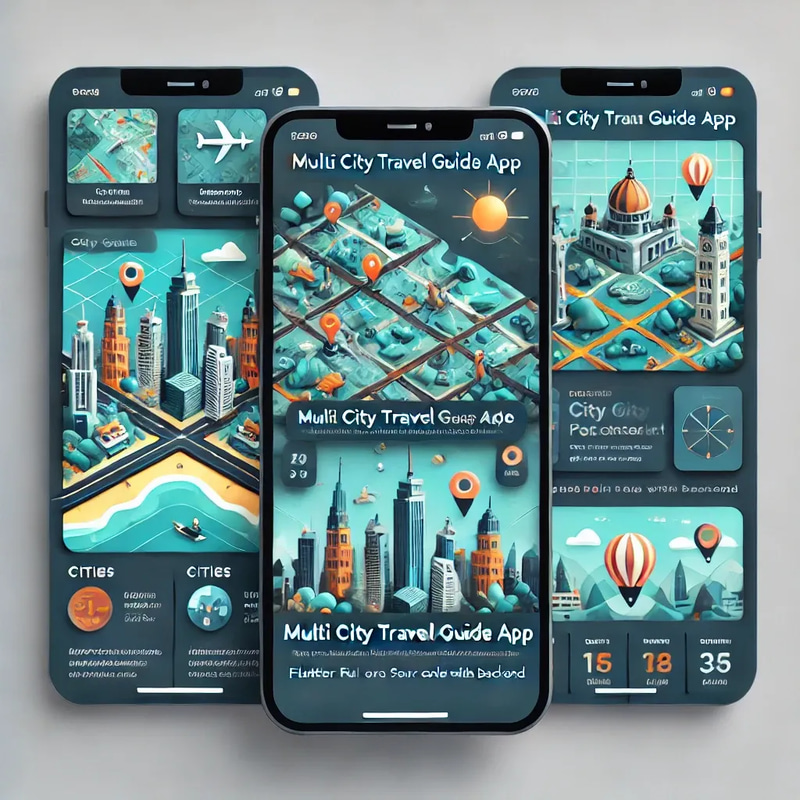 Multi City Travel Guide App - Flutter Full Source Code with Backend - Efficient Cross-Platform Travel App for Developers and Startups