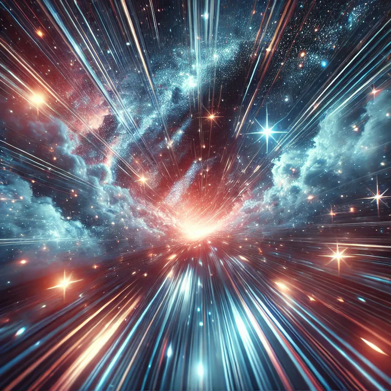 Starlight Space Flythrough Cosmic Motion - Cinematic Animated Cosmic Visuals for Filmmakers and Creators