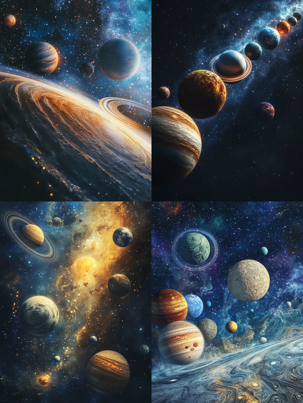 Solar System Wall Art - LuxeWall Creations Space-Inspired Decorative Prints for Modern Interiors