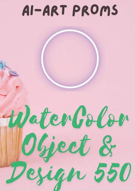 550 Watercolor AI Prompts - Painterly Effects - Creative AI Art & Graphics Prompts for Designers and Digital Artists