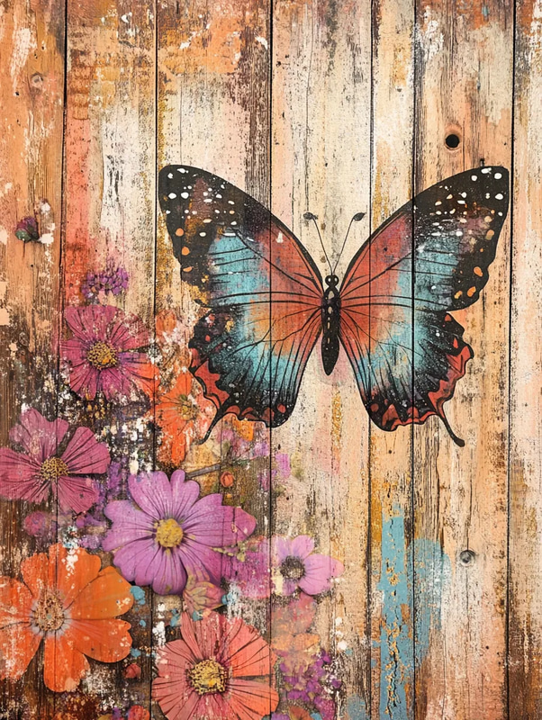Butterfly Stencil Art - Urban Graffiti Stencil Designs for Creative Street Art & DIY Projects