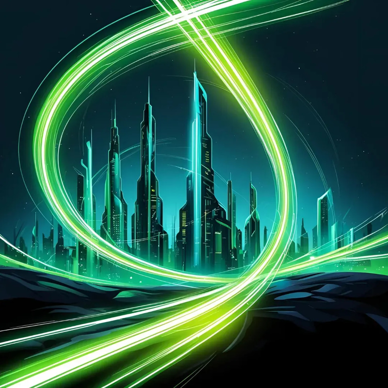 Light Trail & Streak Brushes Photoshop - Dynamic Light Effect Brushes for Creative Photo Editing and Digital Art